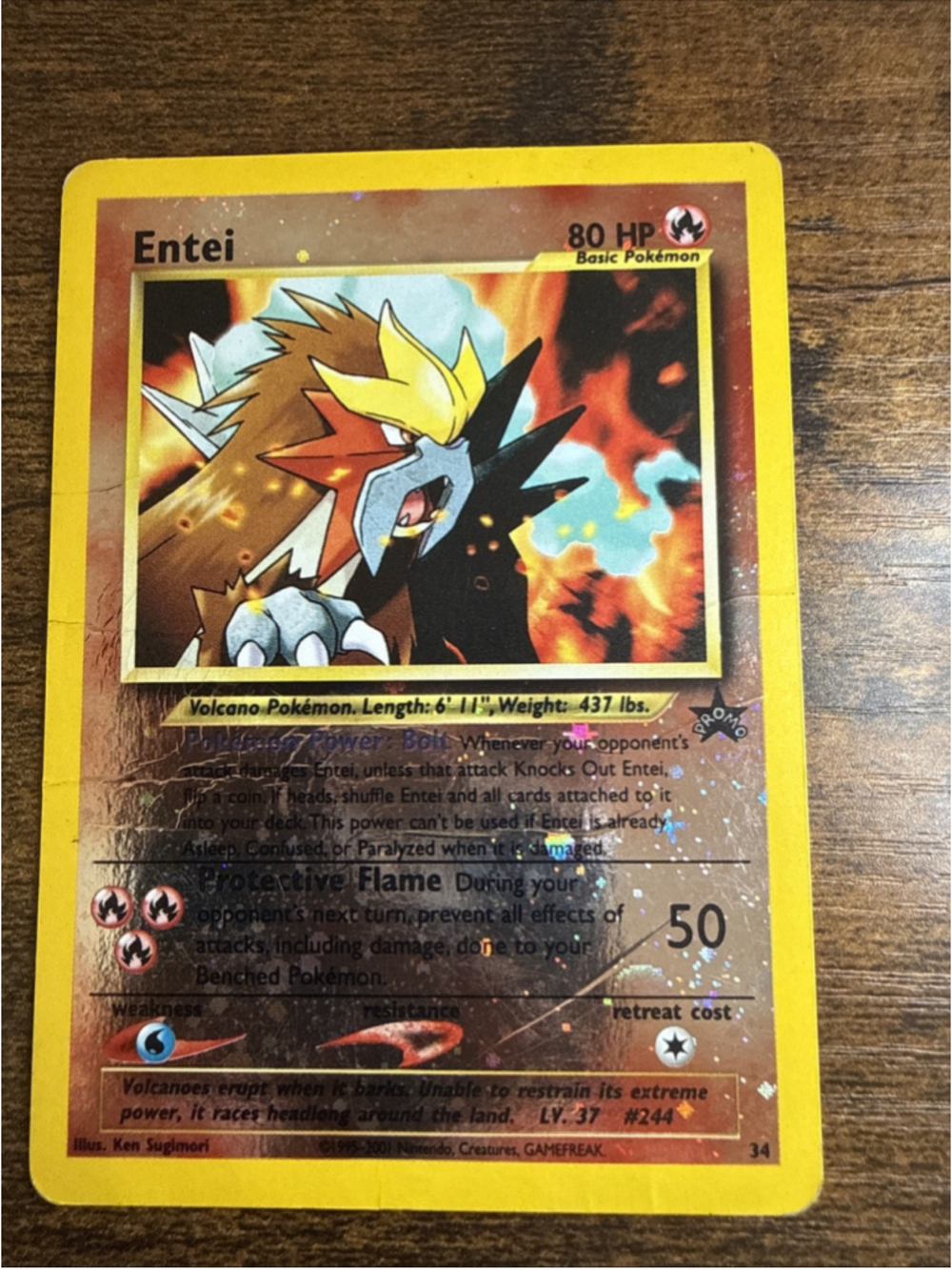Pokémon TCG Entei Wizards Black Star Promos 34 Holo Promo Promo